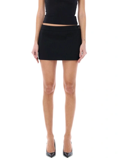 Wardrobe.nyc Micro Mini Skirt In Black