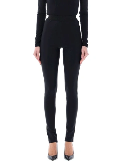 Wardrobe.nyc Bonded Back Zip Leggings In Black