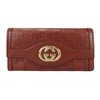 GUCCI GUCCI SUKEY BROWN LEATHER WALLET  (PRE-OWNED)