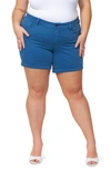 Slink Jeans Cuff Shorts In Azure