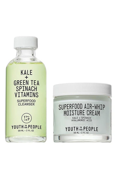 Youth To The People Superfood Daily Duo With Cleanser And Air-whip Lightweight Face Moisturizer