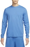 Nike Men's Primary Dri-fit Long-sleeve Versatile Top In Blue