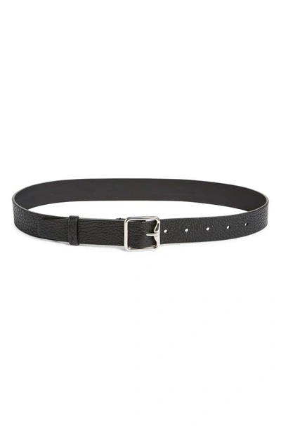 Burberry Leather Belt In Black