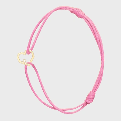 Alíta Alita Gold And Vintage Pink Corazon Bracelet In Gold/vintage Pink