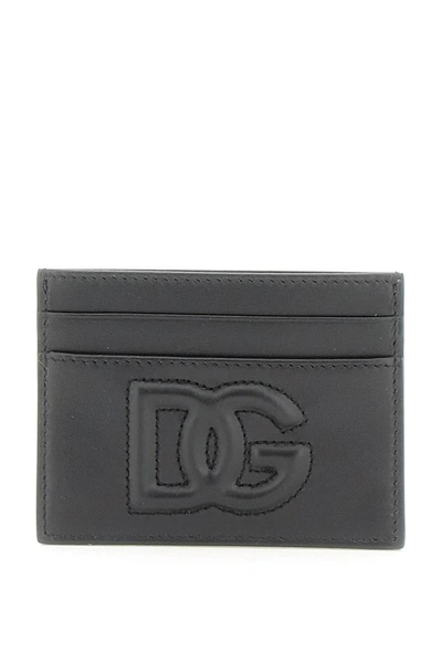 Dolce & Gabbana Cardholder With Logo In Black