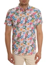 Robert Graham Taton Floral Short Sleeve Button-up Shirt In Multi