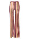 Missoni Multi Color Multicolor High-waisted Flared Trousers In Multicolor