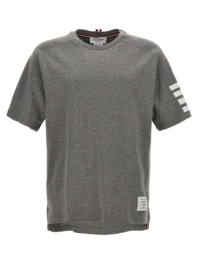 Thom Browne 4 Bar T-shirt In Grey