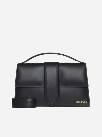 Jacquemus Le Bambinou Leather Bag In Black