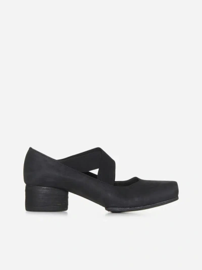 Uma Wang High Ballet Calf Shoe In Black