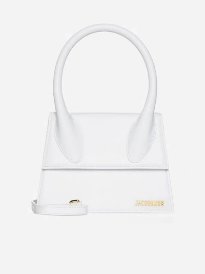Jacquemus Le Grand Chiquito Leather Bag In White