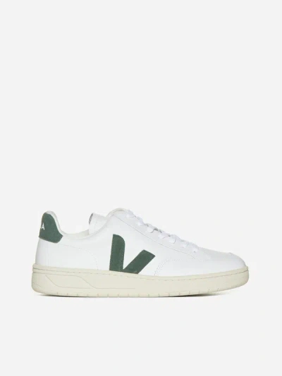 Veja V-12 Trainers In White,green