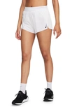 Nike Women's Aeroswift Dri-fit Adv Mid-rise Brief-lined 3" Running Shorts In White