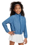 Nike Sportswear Windrunner Big Kids' (girls') Loose Jacket In Blue