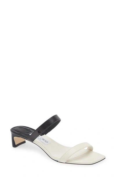 Jimmy Choo Women's Kyda 35mm Colorblocked Leather Sandals In Black