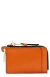 Allsaints Remy Wallet In Pyrrole Orange