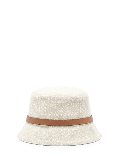 Loewe Anagram Bucket Hat In Cream