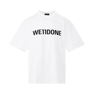 We11 Done Basic Logo Large T-shirt In White