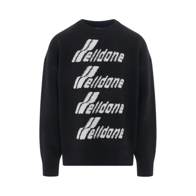 We11 Done Logo-embroidered Jumper In Black