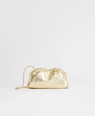 Mansur Gavriel Mini Cloud Clutch In Gold