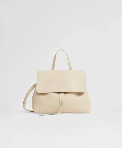 Mansur Gavriel Soft Lady Leather Crossbody Bag In Avorio