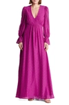 BY DESIGN BY DESIGN EVA LONG SLEEVE MAXI DRESS