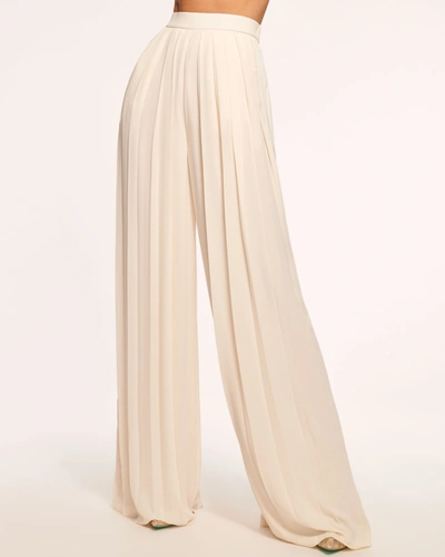Ramy Brook Hal Pleated Wide Leg Pant In Spring Navy