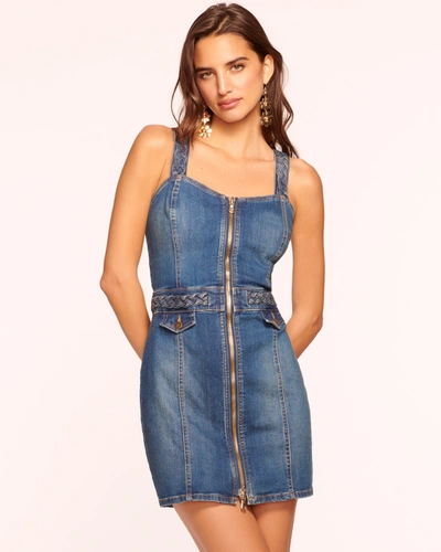 Ramy Brook Mack Denim Mini Dress In Medium Wash