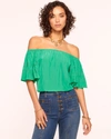 RAMY BROOK LUELLA OFF-THE-SHOULDER TOP