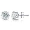 Diana M. 14kt White Gold Diamond Stud Earrings Containing 0.75 Cts Tw In White