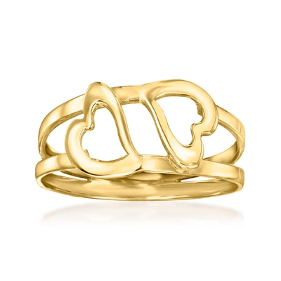 Ross-simons Italian 14kt Yellow Gold Heart Cutout Ring
