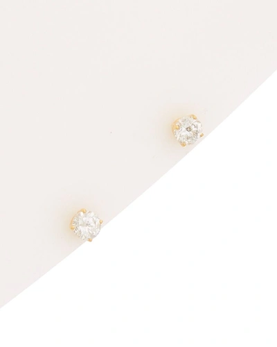 DIANA M. 14KT YELLOW GOLD DIAMOND STUD EARRINGS CONTAINING 0.75 CTS TW
