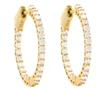 Diana M. 14k Yg 1ct Tw In-out Round Hoops In Yellow