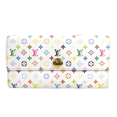 Pre-owned Louis Vuitton Portefeuille Sarah Canvas Wallet () In Multi