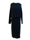 Nude Skirt Set In Black In Black