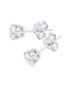 Diana M. 14kt White Gold Studs Weighing 0.40 Cts Tw In White