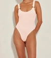 HUNZA G WOMEN'S DOMINO SWIMSUIT IN BLUSH