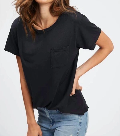 Socialite Pocket Tee In Black