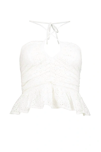 Bishop + Young Aeries Halter Top In White