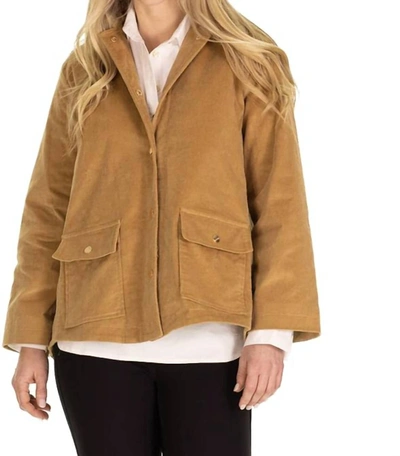 Duffield Lane Corduroy Courtney Jacket In Camel In Brown