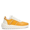 Giuseppe Zanotti Urchin Python-print Sneakers In Yellow