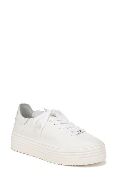 Sam Edelman Pippy Lace Up Sneaker White Leather