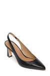 Bernardo Slingback Pump In Black Antique Calf