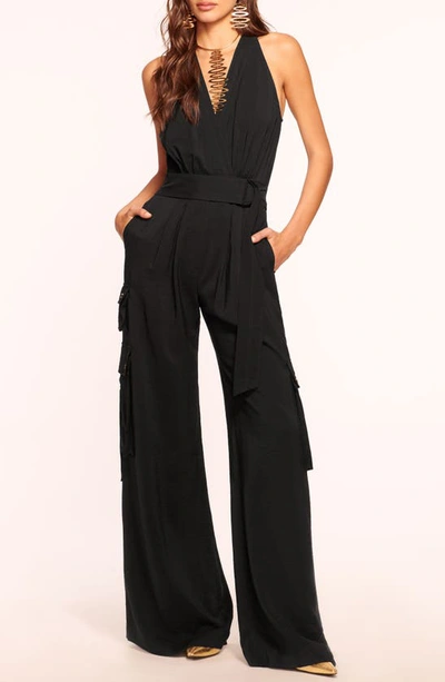 Ramy Brook Lilyana V-neck Jumpsuit In Black