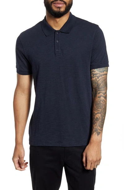 Vince Classic Regular Fit Polo In Coastal