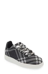 Burberry Check-patterned Low-top Sneakers In Black Ip Check