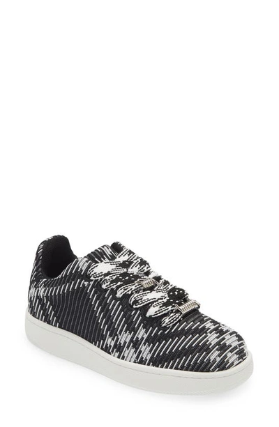 Burberry Check Knit Box Sneakers In Multicolor