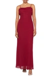 BETSY & ADAM GEORGETTE GOWN