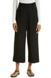Proenza Schouler White Label Drapey Suiting Wide-leg Tailored Trousers In Black