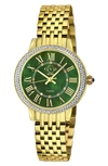 GV2 ASTOR III DIAMOND SWISS BRACELET WATCH, 34MM